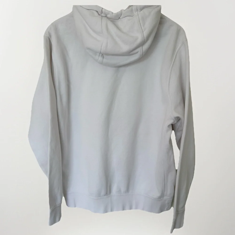 Nike‎ Pullover Hoodie Sweatshirt White Purple Logo Cotton Men’s Size Medium
